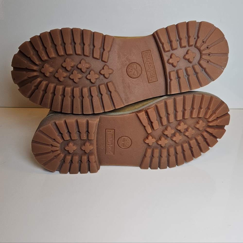 Timberland Premium 6 Inch Waterproof Boots Wheat Nubuck Size 7 Womens Junior 5 - Picture 7 of 10